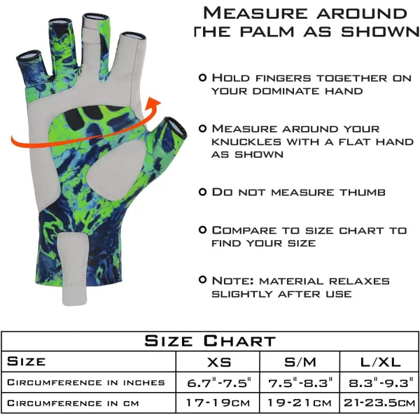 KastKing Sol Armis Sun Gloves UPF50 Fishing Gloves UV Protection Gloves Sun Protection Gloves Men Women for Outdoor Kayaking RowingJ Blue Tang Prym1