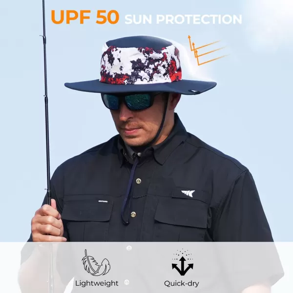 KastKing Sol Armis UPF 50 Boonie Hat  Sun Protection Hat Fishing Hat Beach amp Hiking Hat Paddling Rowing Kayaking HatP Patriot