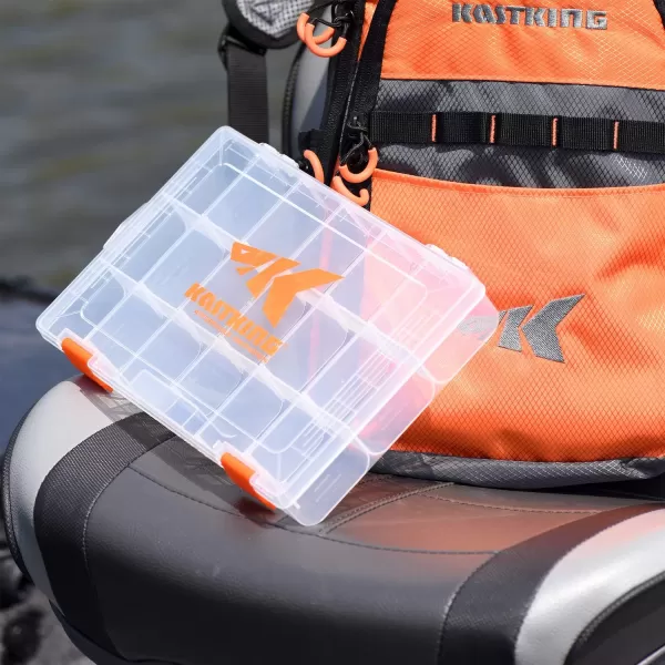 KastKing Tackle Boxes Plastic Box Plastic Storage Organizer Box with Removable Dividers  Fishing Tackle Storage  Box Organizer  2 Packs 4 Packs Tackle Trays  Parts BoxTwo 3600 Tray Size 108x725x165