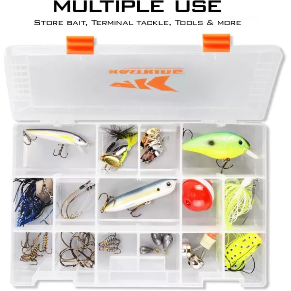 KastKing Tackle Boxes Plastic Box Plastic Storage Organizer Box with Removable Dividers  Fishing Tackle Storage  Box Organizer  2 Packs 4 Packs Tackle Trays  Parts BoxFour 3600 Tray Size 108x725x165