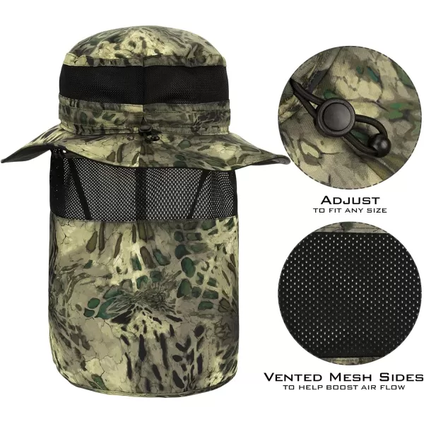 KastKing UPF 50 Boonie Hat Fishing Hat with Removable Neck Flap Sun Hats for MenMultipurposewith Neck Shield