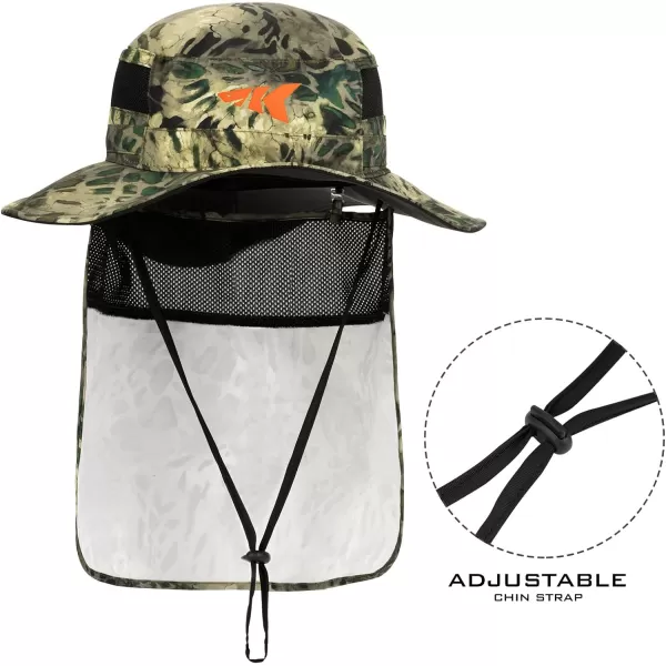 KastKing UPF 50 Boonie Hat Fishing Hat with Removable Neck Flap Sun Hats for MenMultipurposewith Neck Shield