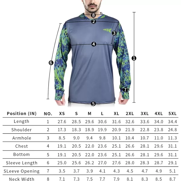 KastKing UPF 50 Fishing Hoodie Shirt For Men And Women Long Sleeve Fishing Hiking Shirt Breathable Moisture WickingFblue TangGray Without Neck Gaiter