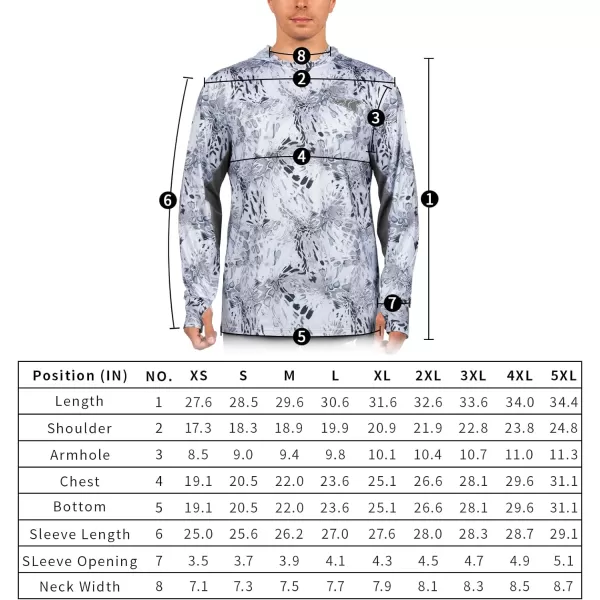 KastKing UPF 50 Fishing Hoodie Shirt For Men And Women Long Sleeve Fishing Hiking Shirt Breathable Moisture WickingSprym1 Silver Mist