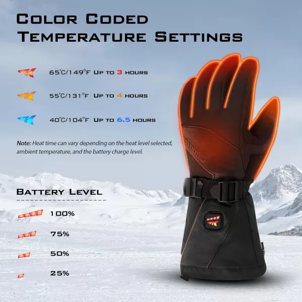 KastKing Winter Heated Gloves Flexible All Around Warmth 74V Rechargeable Electric Battery Ice Fishing Waterproof for Women Men74V 3000mAh  2 Batteries