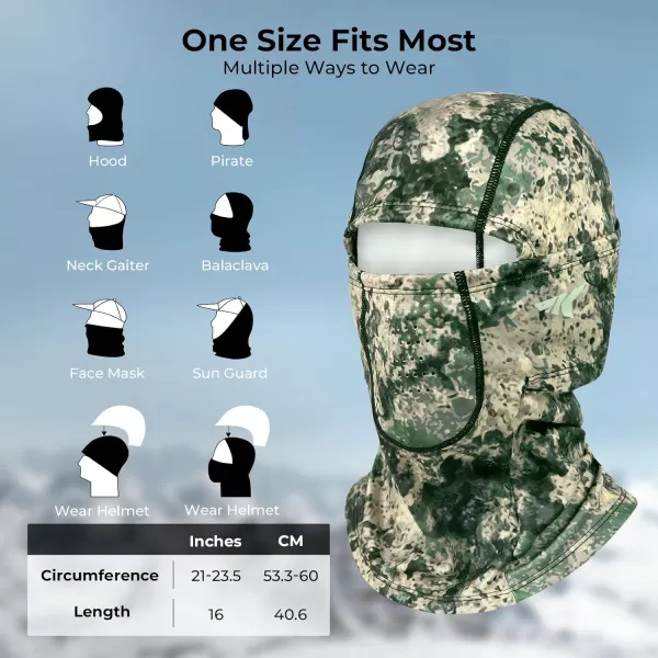 KastKing Winter Mountain Mist Balaclava Face Mask for Men amp WomenIdeal Cold Weather Gear for Ice FishingSnowmobilingSkiingBoulder Camo Origins