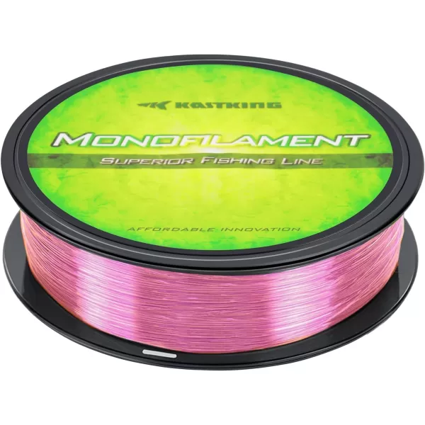 KastKing Worlds Premium Monofilament Fishing Line  Paralleled Roll Track  Strong and Abrasion Resistant Mono Line  Superior Nylon Material Fishing Line  2015 ICAST Award Winning ManufacturerPink Shocker