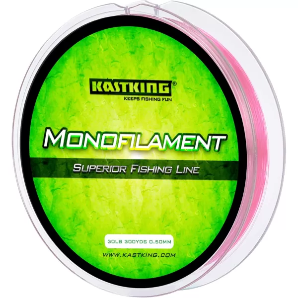 KastKing Worlds Premium Monofilament Fishing Line  Paralleled Roll Track  Strong and Abrasion Resistant Mono Line  Superior Nylon Material Fishing Line  2015 ICAST Award Winning ManufacturerPink Shocker