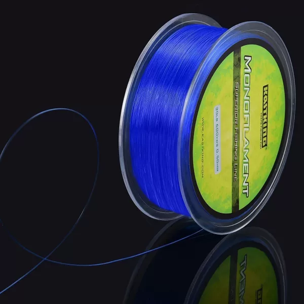 KastKing Worlds Premium Monofilament Fishing Line  Paralleled Roll Track  Strong and Abrasion Resistant Mono Line  Superior Nylon Material Fishing Line  2015 ICAST Award Winning ManufacturerChrome Blue