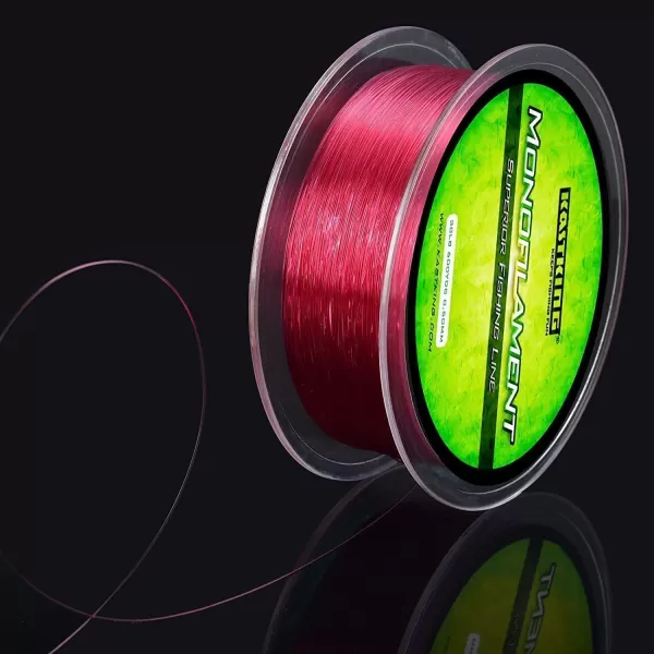 KastKing Worlds Premium Monofilament Fishing Line  Paralleled Roll Track  Strong and Abrasion Resistant Mono Line  Superior Nylon Material Fishing Line  2015 ICAST Award Winning ManufacturerRebel Red