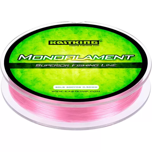 KastKing Worlds Premium Monofilament Fishing Line  Paralleled Roll Track  Strong and Abrasion Resistant Mono Line  Superior Nylon Material Fishing Line  2015 ICAST Award Winning ManufacturerPink Shocker