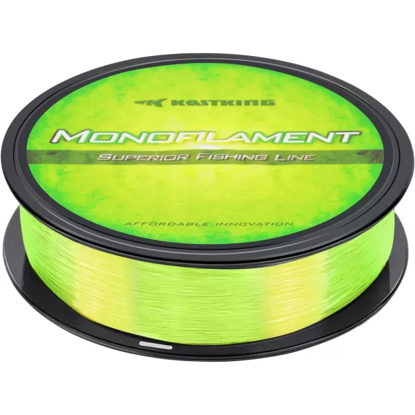 KastKing Worlds Premium Monofilament Fishing Line  Paralleled Roll Track  Strong and Abrasion Resistant Mono Line  Superior Nylon Material Fishing Line  2015 ICAST Award Winning ManufacturerSunrise Yellow