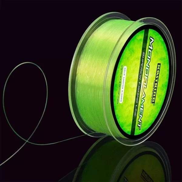 KastKing Worlds Premium Monofilament Fishing Line  Paralleled Roll Track  Strong and Abrasion Resistant Mono Line  Superior Nylon Material Fishing Line  2015 ICAST Award Winning ManufacturerSunrise Yellow