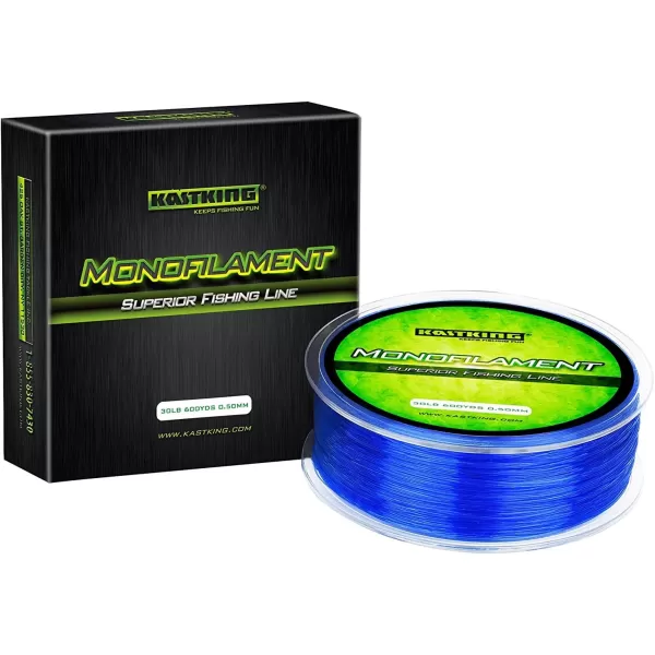 KastKing Worlds Premium Monofilament Fishing Line  Paralleled Roll Track  Strong and Abrasion Resistant Mono Line  Superior Nylon Material Fishing Line  2015 ICAST Award Winning ManufacturerChrome Blue