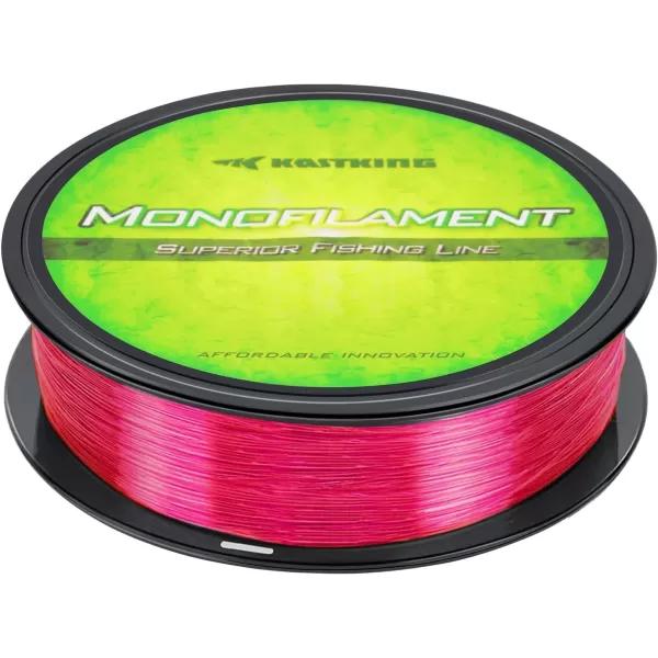 KastKing Worlds Premium Monofilament Fishing Line  Paralleled Roll Track  Strong and Abrasion Resistant Mono Line  Superior Nylon Material Fishing Line  2015 ICAST Award Winning ManufacturerRebel Red