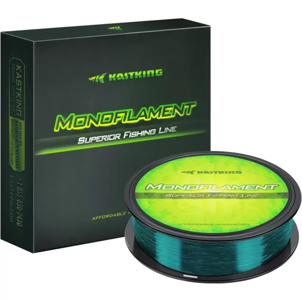 KastKing Worlds Premium Monofilament Fishing Line  Paralleled Roll Track  Strong and Abrasion Resistant Mono Line  Superior Nylon Material Fishing Line  2015 ICAST Award Winning ManufacturerMountain Green