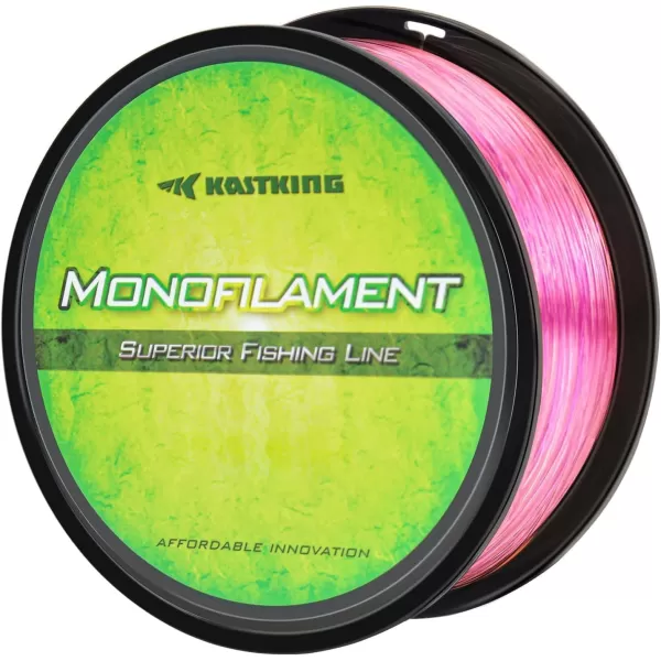 KastKing Worlds Premium Monofilament Fishing Line  Paralleled Roll Track  Strong and Abrasion Resistant Mono Line  Superior Nylon Material Fishing Line  2015 ICAST Award Winning ManufacturerPink Shocker