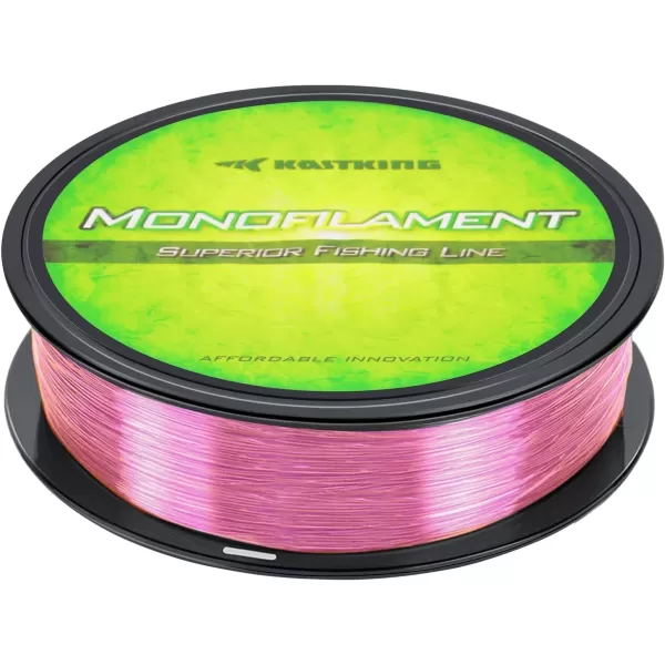 KastKing Worlds Premium Monofilament Fishing Line  Paralleled Roll Track  Strong and Abrasion Resistant Mono Line  Superior Nylon Material Fishing Line  2015 ICAST Award Winning ManufacturerPink Shocker