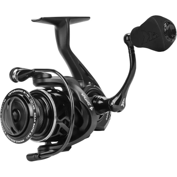 KastKing Zephyr Spinning Reel  Fresh and Saltwater Fishing Reel  71 Stainless Steel Ball Bearings  Up to 22 Lbs Carbon Fiber Drag  Oversized Stainless Steel Main Shaft  Aluminum SpoolSize1000