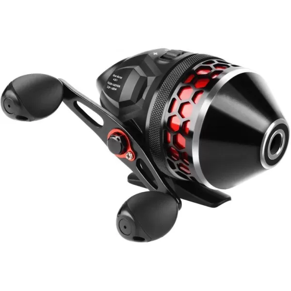 KastKing Brutus Spincast Fishing ReelEasy to Use Push Button Casting DesignHigh Speed 401 Gear Ratio5 MaxiDur Ball Bearings Reversible Handle for LeftRight Retrieve Includes Monofilament LineModel 30