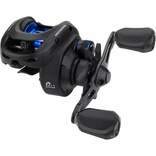 KastKing Centron Lite Baitcasting Reel  Lightweight Glass Fiber Infused Nylon Frame  76 OZ  5  1 AntiReverse Ball Bearings 711 HighSpeed Gear Ratio Fishing Reel with Compact DesignBBlackLeft711