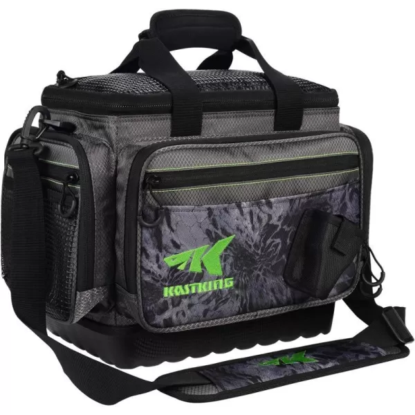 KastKing Fishing Tackle Bags Saltwater Resistant Fishing Bags Fishing Gear Bag MediumHossWithout Trays 15x11x1025 Inches Blue PatriotA2 MediumHossWithout Trays 15x11x1025Blackout