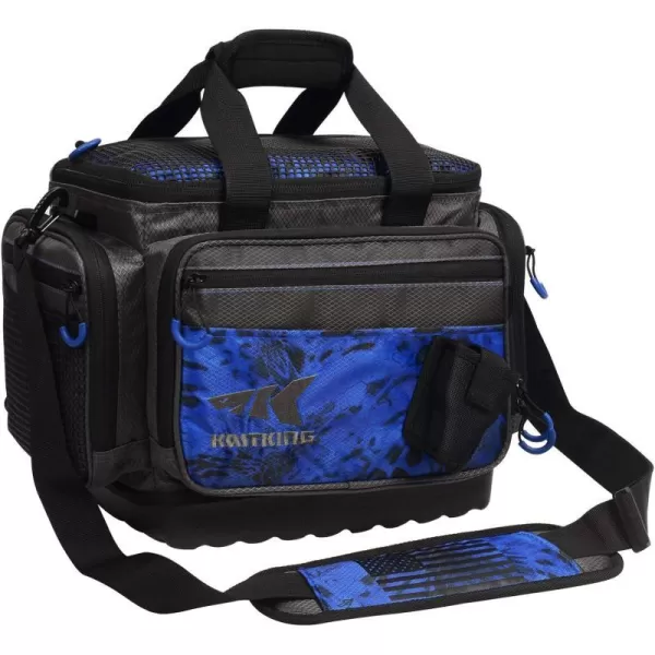 KastKing Fishing Tackle Bags Saltwater Resistant Fishing Bags Fishing Gear Bag MediumHossWithout Trays 15x11x1025 Inches Blue PatriotA3 MediumHossWithout Trays 15x11x1025Blue Patriot