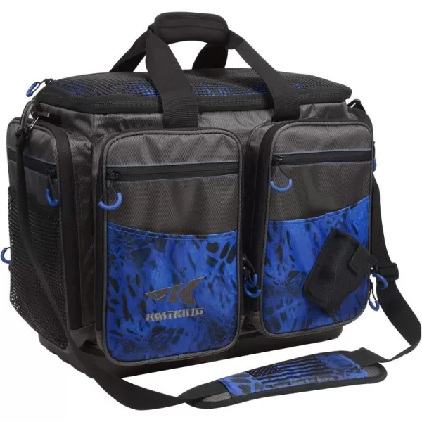 KastKing Fishing Tackle Bags Saltwater Resistant Fishing Bags Fishing Gear Bag MediumHossWithout Trays 15x11x1025 Inches Blue PatriotB3 LargeLunkerWithout Trays 197x13x106Blue Patriot