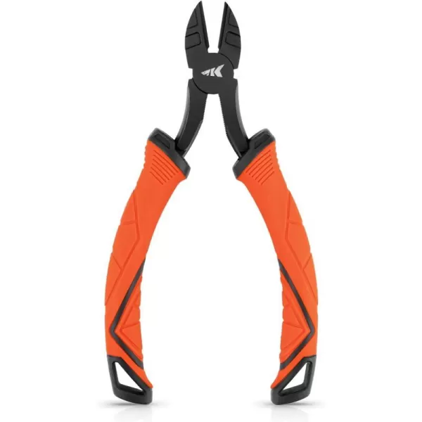 KastKing Paradox 75 inch Fishing Pliers Saltwater Resistant 420 Stainless Steel Fishing Tools 75 Angled Nose Fishing Pliers Hook Remover with Ergonomic Handle Fishing Gear Line Cutter Orange6 Wire Cutters  Orange