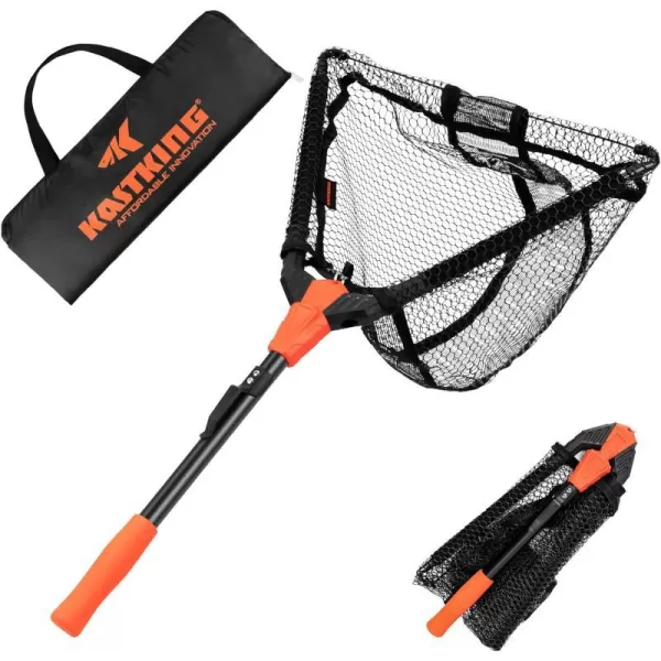 KastKing Pontus Fishing Net Fish Landing Net Foldable amp Lightweight Freshwater Fishing Landing Net with Built in Length Scale Aluminum Handle Fishfriendly Mesh for a Safe Release Fishing Gifts for MenHoop Size 16not Extendable