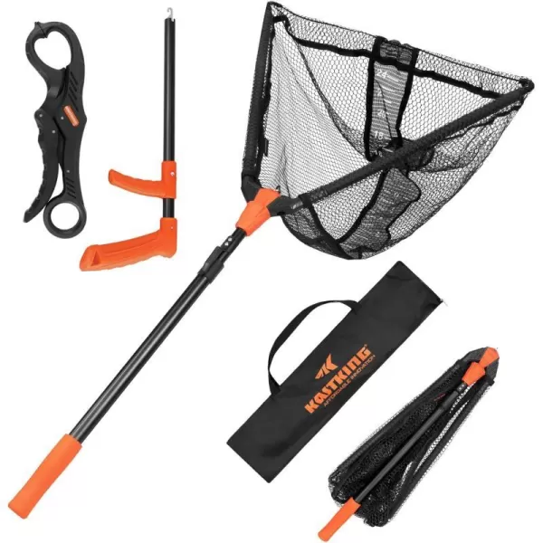 KastKing Pontus Fishing Net Fish Landing Net Foldable amp Lightweight Freshwater Fishing Landing Net with Built in Length Scale Aluminum Handle Fishfriendly Mesh for a Safe Release Fishing Gifts for MenNet Combo Hoop Size 23extendable