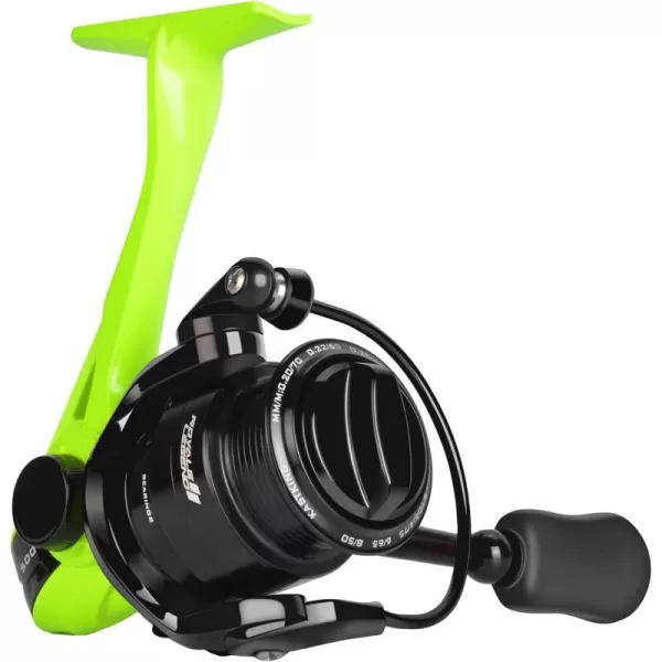 KastKing Royale Legend II Ice Spinning Reel  58 oz  Size 500 is Perfect for Ice Fishing Up to 11 Lbs Carbon Drag 511 Gear Ratio Sharkskin WaterWicking TPE Grips Extra Long Reel Foot Stem for GlovesA Green  511