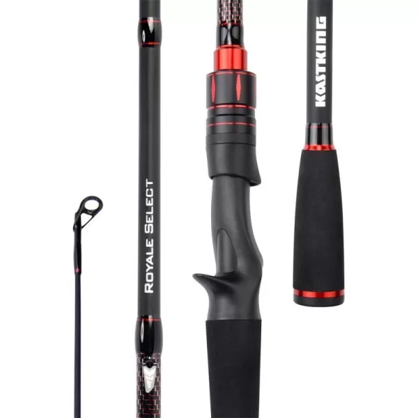 KastKing Royale Select Fishing Rods Casting Models Designed for Bass Fishing Techniques1 amp 2pc Fishing Rods for Fresh amp SaltwaterTournament Quality amp Performance Premium Fuji ComponentsD Casting 66mh Powerfast1pc