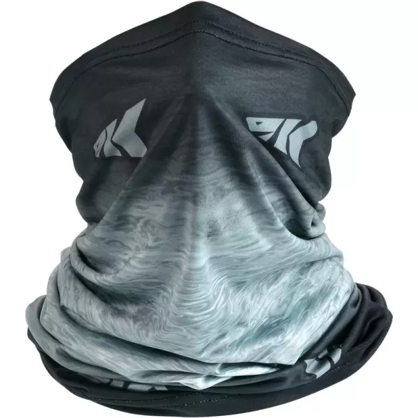 KastKing Sol Armis Neck Gaiter  UPF 50 Face Mask  UV Sun ProtectionM Blackgray Fade