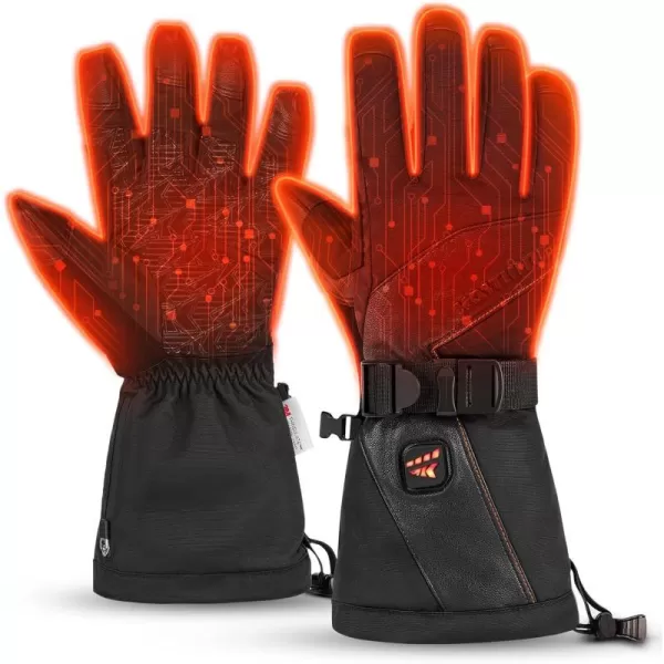 KastKing Winter Heated Gloves Flexible All Around Warmth 74V Rechargeable Electric Battery Ice Fishing Waterproof for Women Men74V 3000mAh  2 Batteries