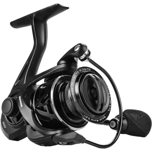 KastKing Zephyr Spinning Reel  Fresh and Saltwater Fishing Reel  71 Stainless Steel Ball Bearings  Up to 22 Lbs Carbon Fiber Drag  Oversized Stainless Steel Main Shaft  Aluminum SpoolSize 500ultralightIce Fishing