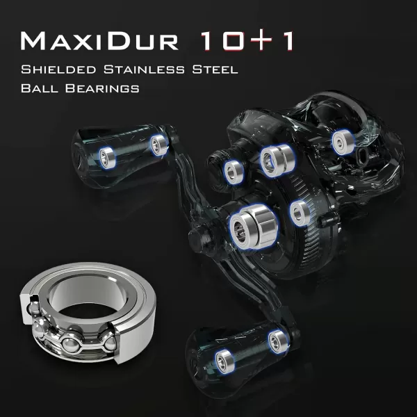 KastKing Speed Demon Elite Fishing Reel Worlds Fastest 1051 Gear RatioDeadbolt Baitcasting Reel 101 Shielded Stainless Steel BB CNC Lightweight Aluminum Frame Available in Skipping VersionDeadbolt  No Drag