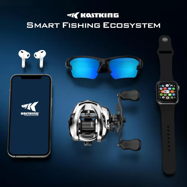 KastKing iReel One IFC Smart Baitcasting Fishing Reel Bluetooth Connectivity to Smart Devices and KastKing App Smoother ampamp Longer Casts with Axis Eye Line Guide and Digital IFC Braking SystemRight Handed721