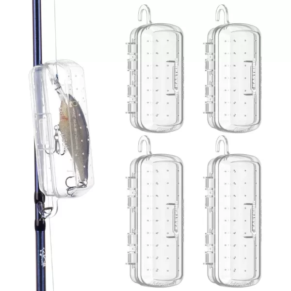 KastKing Bait Kapsule  Lure Cover with Vent Holes Protects Hooks Multiple Sizes S M L Jumbo  Multiple Attachments for Freshwater ampamp Saltwater Fishing Gear Patent Pending2 Small and 2 Medium