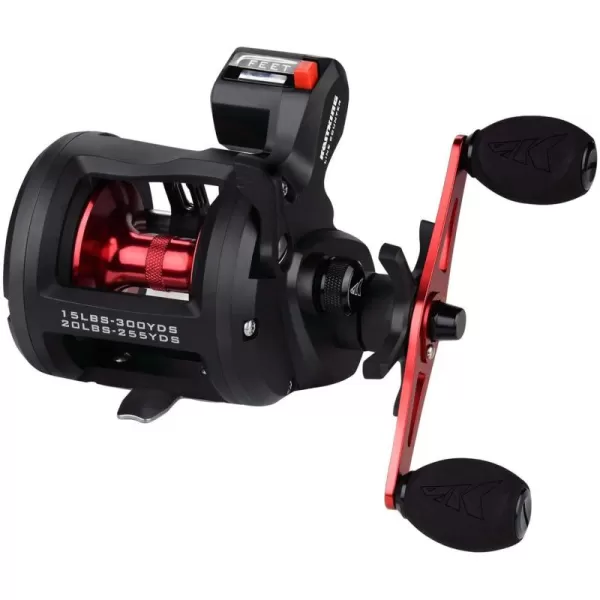 KastKing ReKon Round Baitcasting Fishing Reel Saltwater Inshore Surf Trolling Reel Up to 30LBS Powerful Max Drag Conventional Reel for Catfish Musky Bass Durable Graphite Frame for SaltwaterA Line Counter Size10 Right Handed