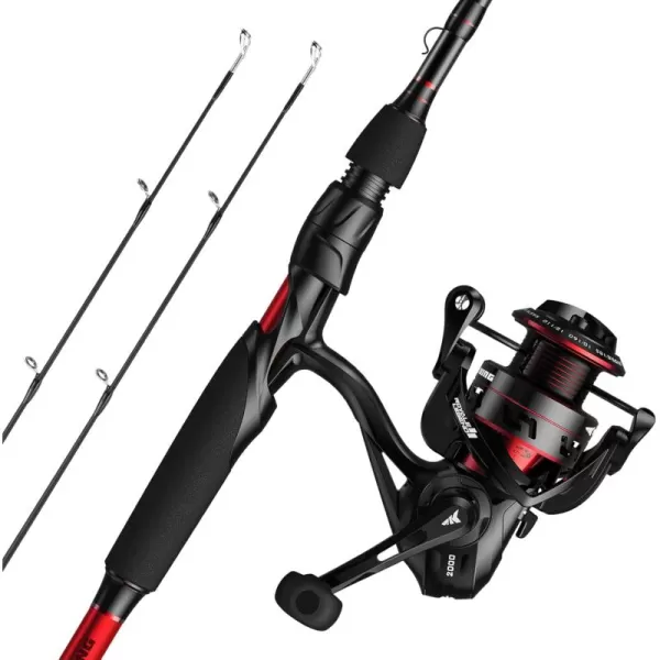 KastKing Royale Legend II Twin Tip Fishing Rod and Reel Combos Spinning ampamp Casting Combo IM6 Graphite 2Pc Blanks Extra Backup Tip Section StainlessSteel Guides KastFlex Technology EVA HandlesSpin69 M Twintips Rod  2000 Reel