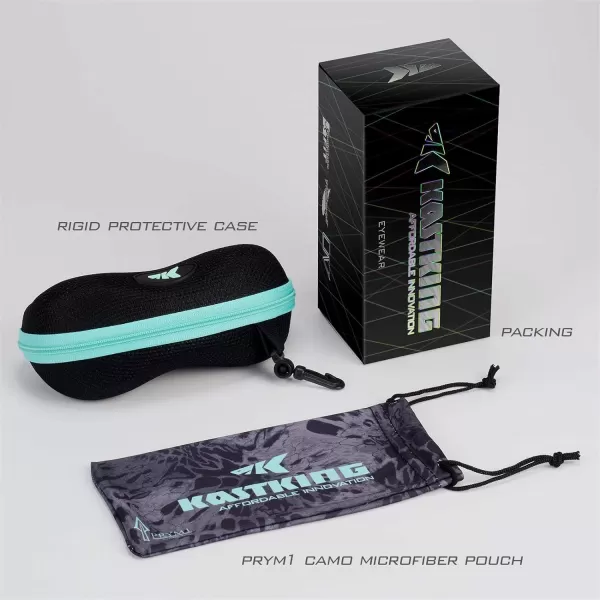 KastKing Alanta Polarized Sport Sunglasses for Men and Women Ideal for Driving Fishing Cycling and RunningUV ProtectionFramegloss Blacksky Blue  Lenssmoke Base  Cobalt Mirror
