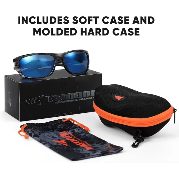 KastKing Ellijay Bifocal Polarized Sunglasses BiFocal x15 x20 x25 Magnifications Wrap Sport Reader SunglassesGloss Graydrift Frame  Smoke  Ocean Mirror