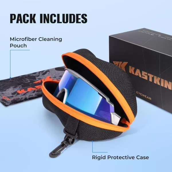 KastKing Skinner Polarized Large Sport Sunglasses for Men and Women UV Protection Outdoor Fishing GlassesDouble Matt Silver Frame  Smokeblue Ocean