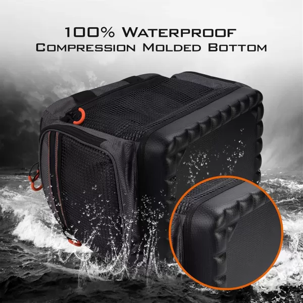 imageKastKing Fishing Gear ampamp Tackle Bags  Saltwater Resistant Fishing Bags  Fishing Tackle Storage BagsA1 MediumHossWithout Trays  15x11x1025Orange