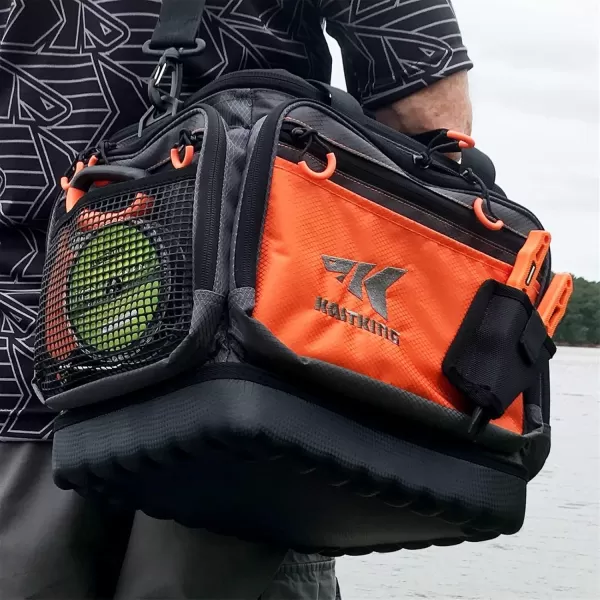 imageKastKing Fishing Gear ampamp Tackle Bags  Saltwater Resistant Fishing Bags  Fishing Tackle Storage BagsA1 MediumHossWithout Trays  15x11x1025Orange