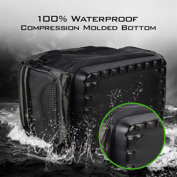 imageKastKing Fishing Gear ampamp Tackle Bags  Saltwater Resistant Fishing Bags  Fishing Tackle Storage BagsA2 MediumHossWithout Trays  15x11x1025Blackout