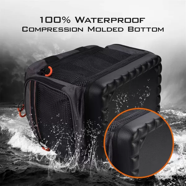 imageKastKing Fishing Gear ampamp Tackle Bags  Saltwater Resistant Fishing Bags  Fishing Tackle Storage BagsC Extralarge Hawg Without Trays  264x11x154Orange