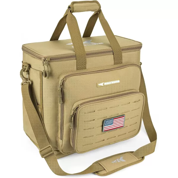 imageKastKing Karryall Fishing Tackle Bags for Saltwater or Freshwater Fishing  Water Resistant Material  Fishing Gear Storage  Large KhakiGreenMedium