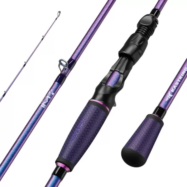 imageKastKing Royale Legend Pro Technique Bass Fishing Rods KastFlex IM7 Graphite Blanks Fuji FazLite Guides SlipLock Technology Handles PTS Power Transition System Custom Foregrip and Hook KeeperCast Crankbait70 M Moderate2 Pcs